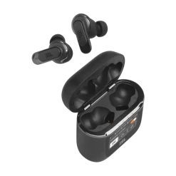 JBL Tour Pro 2 True Wireless Noise Cancelling Earbuds 17 JBL Tour Pro 2 True Wireless Noise Cancelling Earbuds -Audio Bliss Boutique 10.JBL Tour Pro 2 ProductImage CaseOpenDetail Black