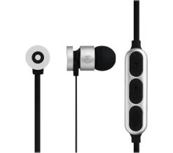 VOLKANO Mercury Series VK-1006-SLBK Wireless Bluetooth Earphones - Black & Silver