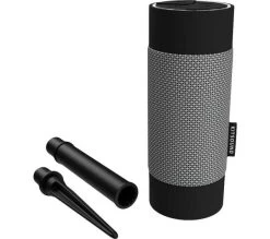 KITSOUND Diggit KSDIGGITBK Portable Bluetooth Speaker - Grey & Black -Audio Bliss Boutique 10213072 004