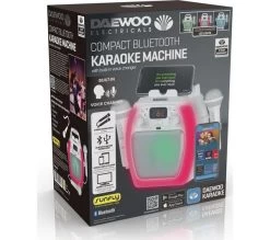 DAEWOO AVS1493 Bluetooth Karaoke System - White -Audio Bliss Boutique 10216146 002
