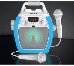 DAEWOO AVS1493 Bluetooth Karaoke System - White -Audio Bliss Boutique 10216146 004