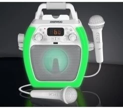 DAEWOO AVS1493 Bluetooth Karaoke System - White -Audio Bliss Boutique 10216146 006