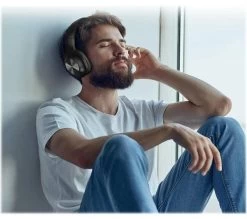 LENOVO HD116 Wireless Bluetooth Headphones - Black -Audio Bliss Boutique 10218122 008