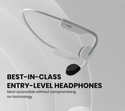 AFTERSHOKZ OpenMove Wireless Bluetooth Headphones - Alpine White -Audio Bliss Boutique 10218960 006