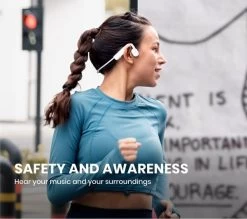 AFTERSHOKZ OpenMove Wireless Bluetooth Headphones - Alpine White -Audio Bliss Boutique 10218960 008