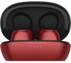 AUSOUNDS AU-Stream Hybrid Wireless Bluetooth Noise-Cancelling Earphones - Red