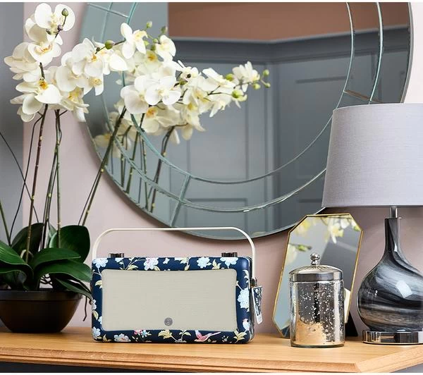 VQ Hepburn Voice Portable Wireless Speaker With Amazon Alexa - Black & Floral 4 VQ Hepburn Voice Portable Wireless Speaker With Amazon Alexa - Black & Floral - Image 2