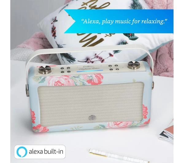 VQ Hepburn Voice Portable Wireless Speaker With Amazon Alexa - Black & Floral 21 VQ Hepburn Voice Portable Wireless Speaker With Amazon Alexa - Black & Floral - Image 19