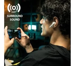 DEFUNC D4242 True Gaming Wireless Bluetooth Earphones - White -Audio Bliss Boutique 10221824 009