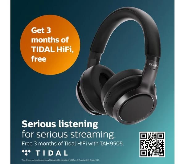PHILIPS TAH9505BK/00 Wireless Bluetooth Noise-Cancelling Headphones - Black 11 PHILIPS TAH9505BK/00 Wireless Bluetooth Noise-Cancelling Headphones - Black - Image 9
