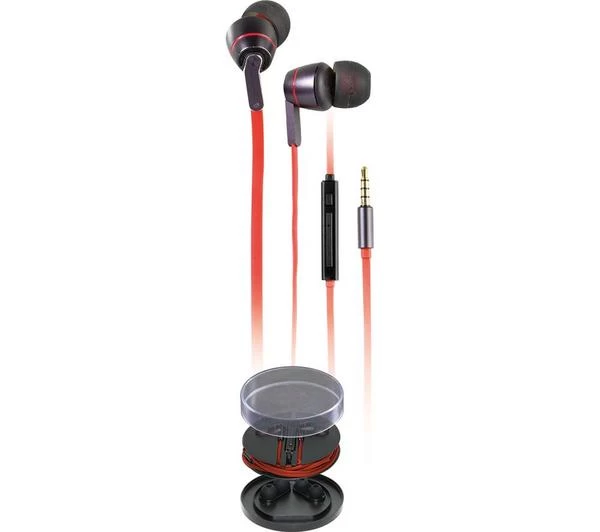 VIVANCO Aircoustic HighQ Music 38912 Earphones - Red 4 VIVANCO Aircoustic HighQ Music 38912 Earphones - Red - Image 2