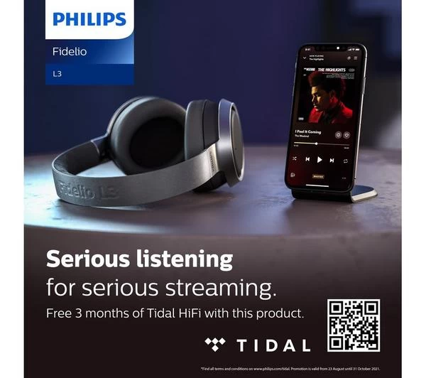 PHILIPS Fidelio L3 Wireless Bluetooth Noise-Cancelling Headphones - Black 12 PHILIPS Fidelio L3 Wireless Bluetooth Noise-Cancelling Headphones - Black - Image 10