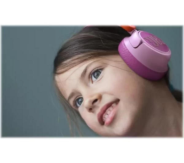 JBL JR 460NC Wireless Bluetooth Noise-Cancelling Kids Headphones - Pink 8 JBL JR 460NC Wireless Bluetooth Noise-Cancelling Kids Headphones - Pink - Image 6