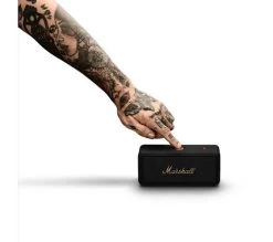 MARSHALL Emberton II Portable Bluetooth Speaker - Black & Brass -Audio Bliss Boutique 10240172 002