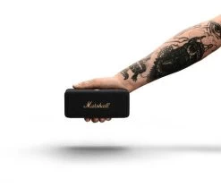 MARSHALL Emberton II Portable Bluetooth Speaker - Black & Brass -Audio Bliss Boutique 10240172 006