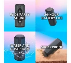 SONY SRS-XE300 Portable Bluetooth Speaker - Grey -Audio Bliss Boutique 10240173 009