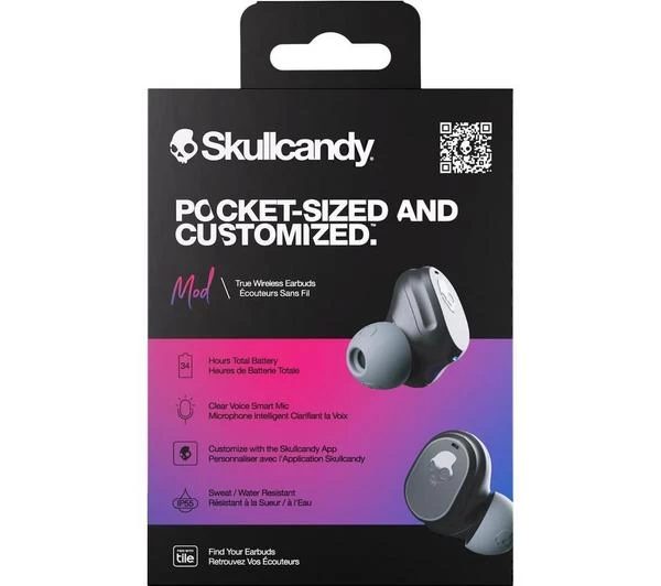 SKULLCANDY Mod Wireless Bluetooth Earbuds - True Black 8 SKULLCANDY Mod Wireless Bluetooth Earbuds - True Black - Image 6