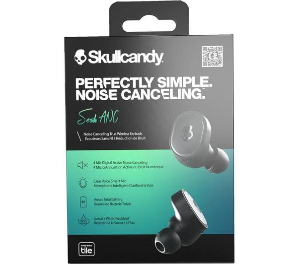 SKULLCANDY Sesh ANC Wireless Bluetooth Noise-Cancelling Earbuds - True Black 10 SKULLCANDY Sesh ANC Wireless Bluetooth Noise-Cancelling Earbuds - True Black - Image 8