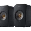 KEF AUDIO LSX II Wireless Multi-room Bookshelf Speakers - Carbon Black -Audio Bliss Boutique 10241872