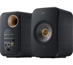 KEF AUDIO LSX II Wireless Multi-room Bookshelf Speakers - Carbon Black -Audio Bliss Boutique 10241872 003