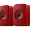KEF AUDIO LSX II Wireless Multi-room Bookshelf Speakers - Lava Red -Audio Bliss Boutique 10241875