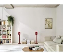 KEF AUDIO LSX II Wireless Multi-room Bookshelf Speakers - Lava Red -Audio Bliss Boutique 10241875 002