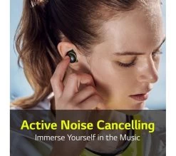 LG TONE Free UTF8 Wireless Bluetooth Noise-Cancelling Sports Earbuds - Black 20 LG TONE Free UTF8 Wireless Bluetooth Noise-Cancelling Sports Earbuds - Black -Audio Bliss Boutique 10242862 008