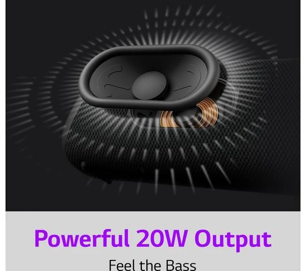 LG XBOOM Go XG5Q Portable Bluetooth Speaker - Black 12 LG XBOOM Go XG5Q Portable Bluetooth Speaker - Black - Image 10