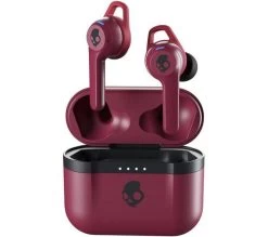 SKULLCANDY Indy Evo Wireless Bluetooth Earphones - Deep Red