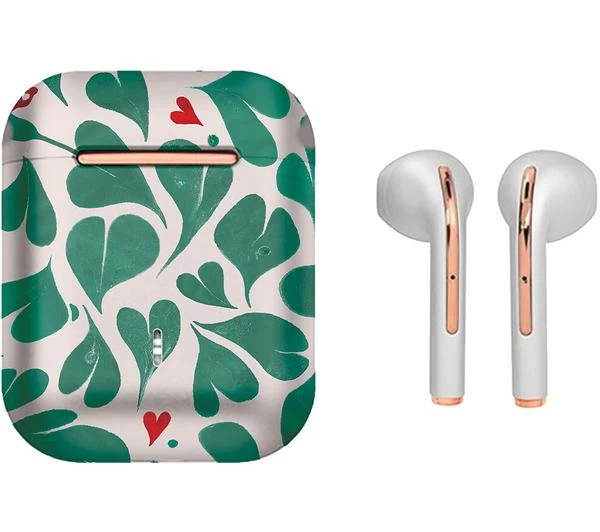 VQ Wren Wireless Bluetooth Earbuds - Cath Kidston Marble Hearts Green 3 VQ Wren Wireless Bluetooth Earbuds - Cath Kidston Marble Hearts Green