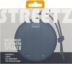 STREETZ CM764 Portable Bluetooth Speaker - Blue -Audio Bliss Boutique 10248038 004