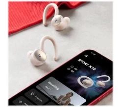 SOUNDCORE Sport X10 Wireless Bluetooth Noise-Cancelling Sports Earbuds - White -Audio Bliss Boutique 10249616 008