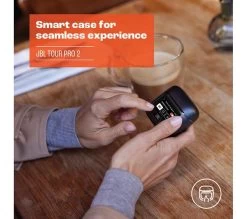 JBL Tour Pro 2 Wireless Bluetooth Noise-Cancelling Earbuds - Black -Audio Bliss Boutique 10250028 002