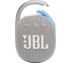 JBL Clip 4 Eco Portable Bluetooth Speaker - White -Audio Bliss Boutique 10250054 002