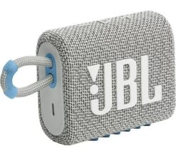 JBL Go 3 Eco Portable Bluetooth Speaker - White