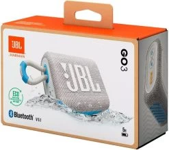 JBL Go 3 Eco Portable Bluetooth Speaker - White -Audio Bliss Boutique 10250057 006