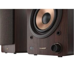 SHARP CP-SS30 Bluetooth Speaker - Brown -Audio Bliss Boutique 10250891 006