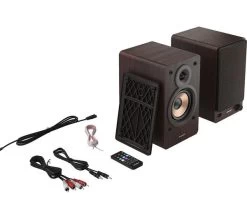 SHARP CP-SS30 Bluetooth Speaker - Brown -Audio Bliss Boutique 10250891 007