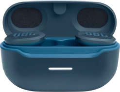 JBL Endurance Race TWS True Wireless Active Sports Earbuds 41 JBL Endurance Race TWS True Wireless Active Sports Earbuds -Audio Bliss Boutique 6.JBL EnduranceRace ProductImage CaseOpen Blue