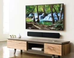 Bluesound PULSE SOUNDBAR+ Wireless Streaming Sound System -Audio Bliss Boutique 813PLSBR waterfallScreen