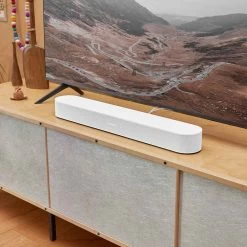 Sonos Beam 2 Smart Soundbar With Voice Control 41 Sonos Beam 2 Smart Soundbar With Voice Control -Audio Bliss Boutique Beam White Lifestyle Primary Surround TV 1200x1200 Q4FY21 MST MST JPGDISPLAY fid156722