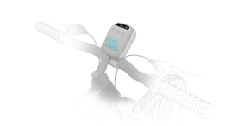 JBL Wind 3 FM Bluetooth Handlebar Speaker 30 JBL Wind 3 FM Bluetooth Handlebar Speaker -Audio Bliss Boutique CA JBL Wind3 Gray Bicycle Backview 20221104 RT V1