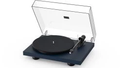 Pro-Ject Debut Carbon EVO Turntable With Sumiko Rainier Cartridge 37 Pro-Ject Debut Carbon EVO Turntable With Sumiko Rainier Cartridge -Audio Bliss Boutique Debut Carbon Evo Satin Blue Dustcover