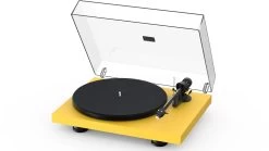 Pro-Ject Debut Carbon EVO Turntable With Sumiko Rainier Cartridge 34 Pro-Ject Debut Carbon EVO Turntable With Sumiko Rainier Cartridge -Audio Bliss Boutique Debut Carbon Evo Satin Yellow Dustcover