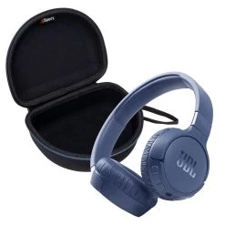 JBL Tune 660NC On-Ear Headphones With GSport Travel Case -Audio Bliss Boutique JBL TUNE 660NC Bundle blue
