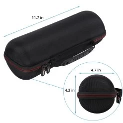 GSport Deluxe EVA Protective Travel Case For JBL CHARGE Portable Bluetooth Speakers (Black) -Audio Bliss Boutique JBL charge4 case dimensions