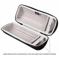 GSport Deluxe EVA Protective Travel Case For JBL CHARGE Portable Bluetooth Speakers (Black) -Audio Bliss Boutique JBL charge4 case inner design
