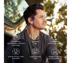 AFTERSHOKZ Aeropex Wireless Bluetooth Headphones - Blue -Audio Bliss Boutique M10197893 blue 016