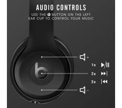 BEATS Solo 3 Wireless Bluetooth Headphones - Black -Audio Bliss Boutique M10200771 black 002