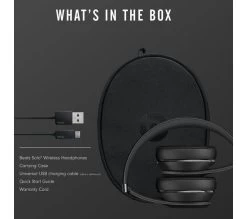 BEATS Solo 3 Wireless Bluetooth Headphones - Black -Audio Bliss Boutique M10200771 black 004